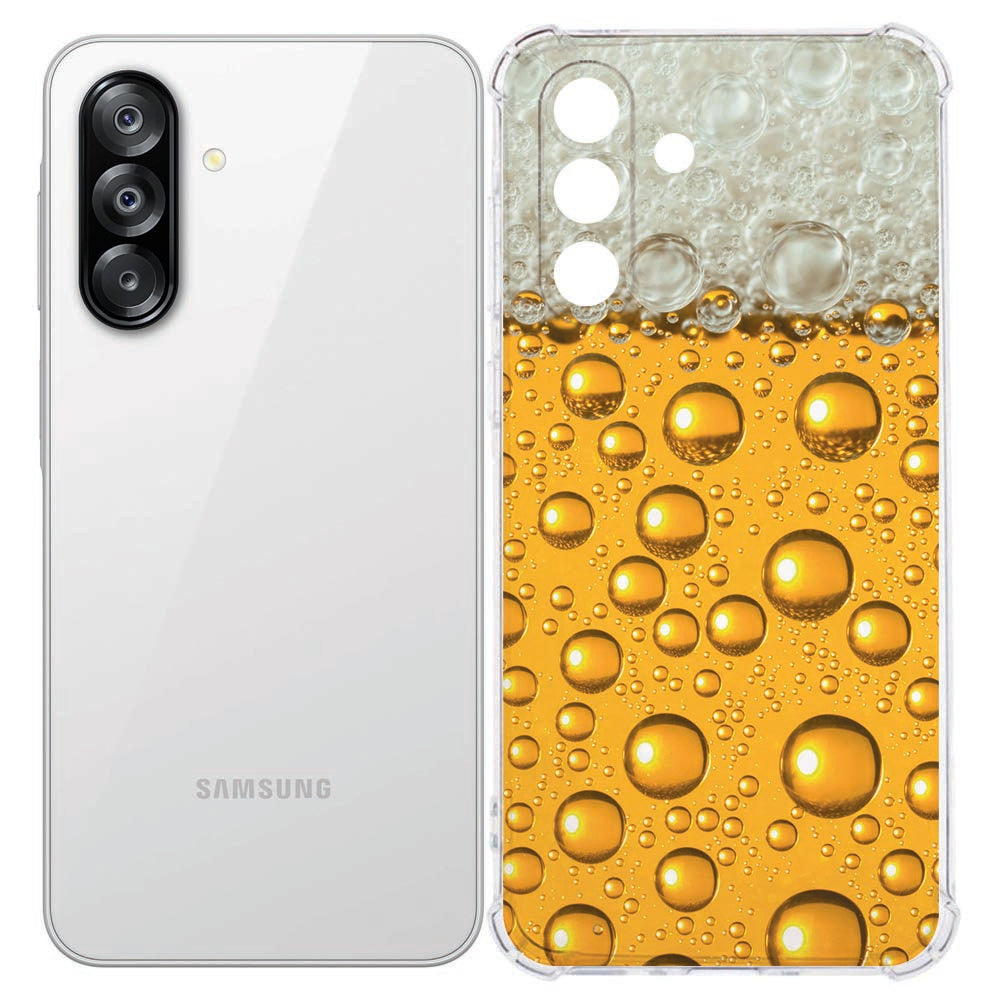 Samsung Galaxy A57 TPU Softcase Bier Antishock bedrukte achterkant met biergeïnspireerd design en antishock bescherming.