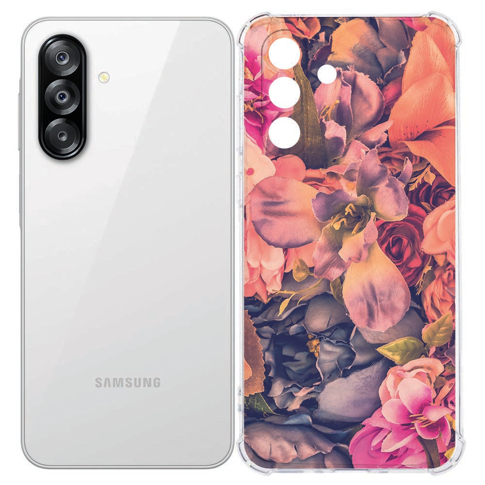 Samsung Galaxy A57 Softcase Bosje Bloemen Schokbestendig