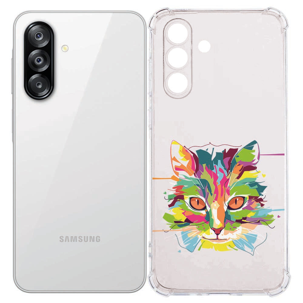 Samsung Galaxy A57 Flexibele back cover Cat Color Schokbestendig