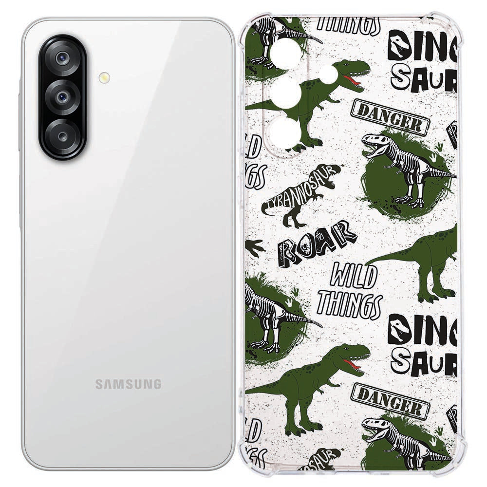 TPU Backcover Samsung Galaxy A57 Dinosaurus Valbestendig