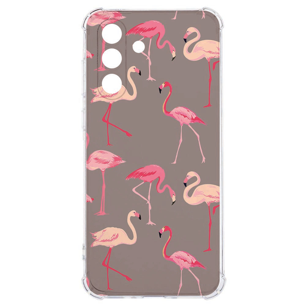 Samsung Galaxy A57 Flexibele back cover Flamingo Shockproof