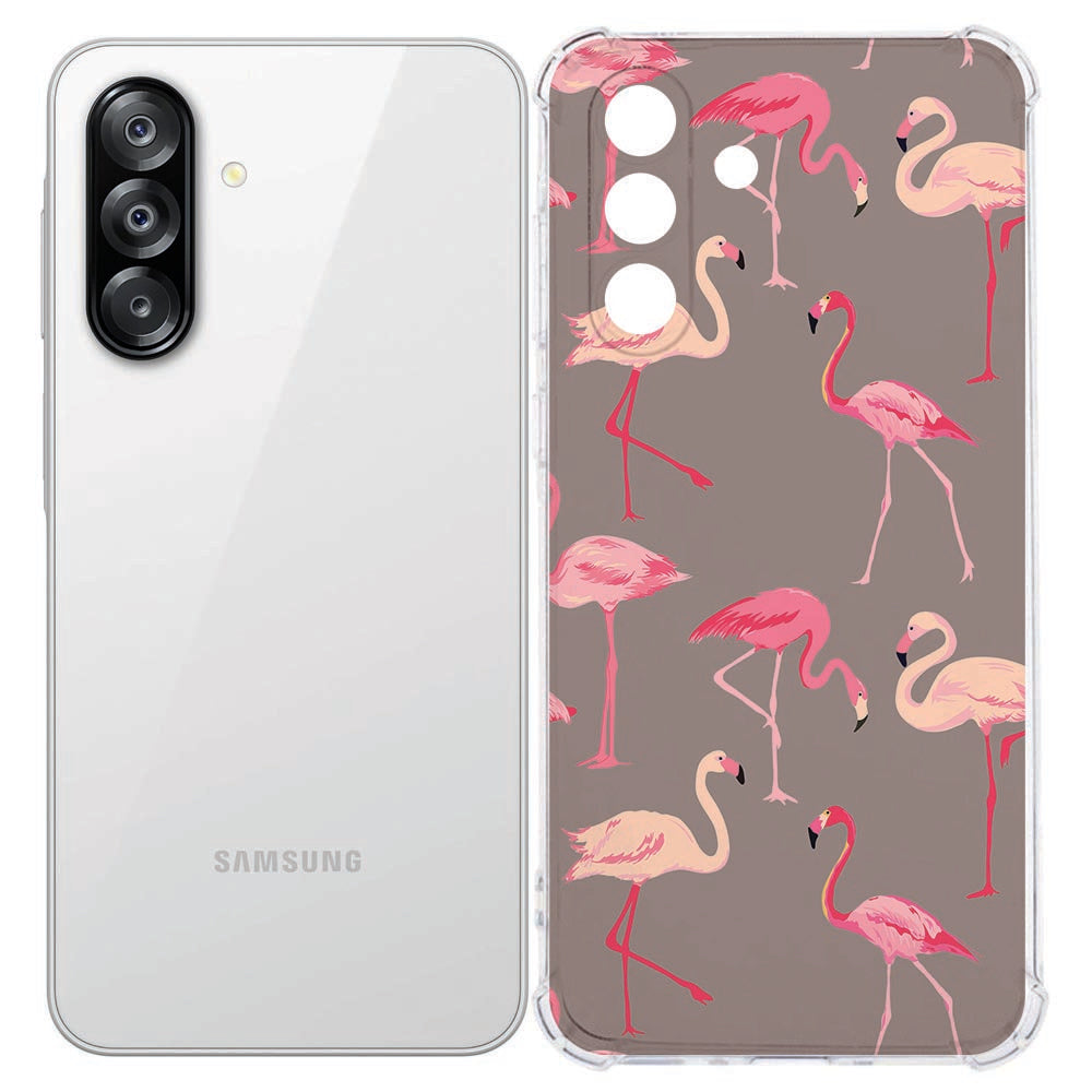 Samsung Galaxy A57 Flexibele back cover Flamingo Shockproof
