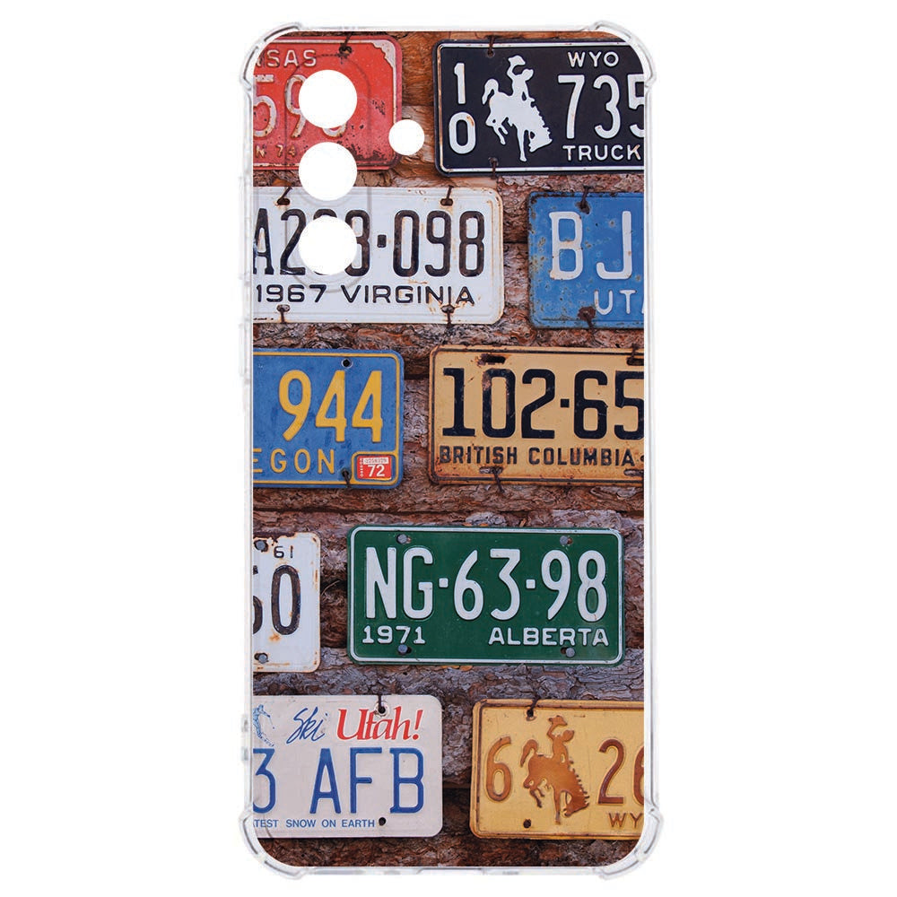 Samsung Galaxy A57 Backcover Hoesje Kentekenplaten Valbestendig Kentekenplaten design achterkant.