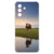 Samsung Galaxy A57 Flexibele back cover Koe Antishock koe motief transparante randen voorzijde.