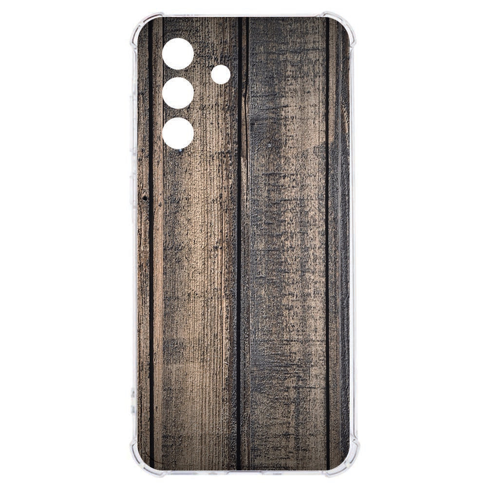 TPU Siliconen Hoesje Samsung Galaxy A57 Steigerhout Schokbestendig