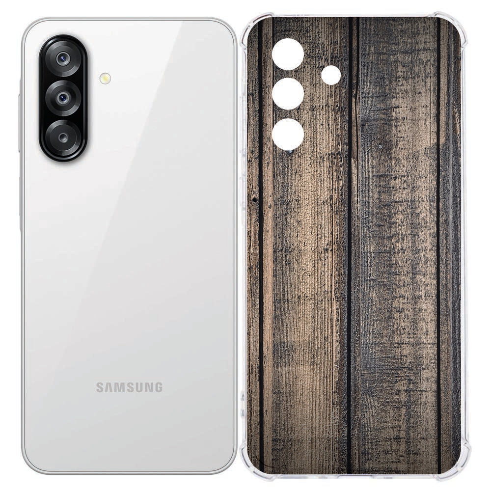 TPU Siliconen Hoesje Samsung Galaxy A57 Steigerhout Schokbestendig