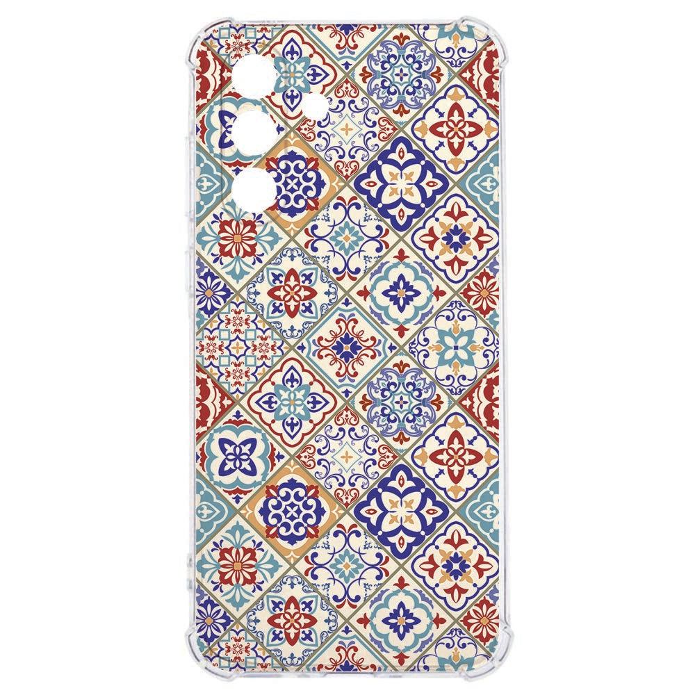 Flexibele back cover Samsung Galaxy A57 Tiles Color Valbestendig