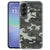 Siliconen hoesje Samsung Galaxy A57 met Army Light patroon in grijs en groen, achteraanzicht