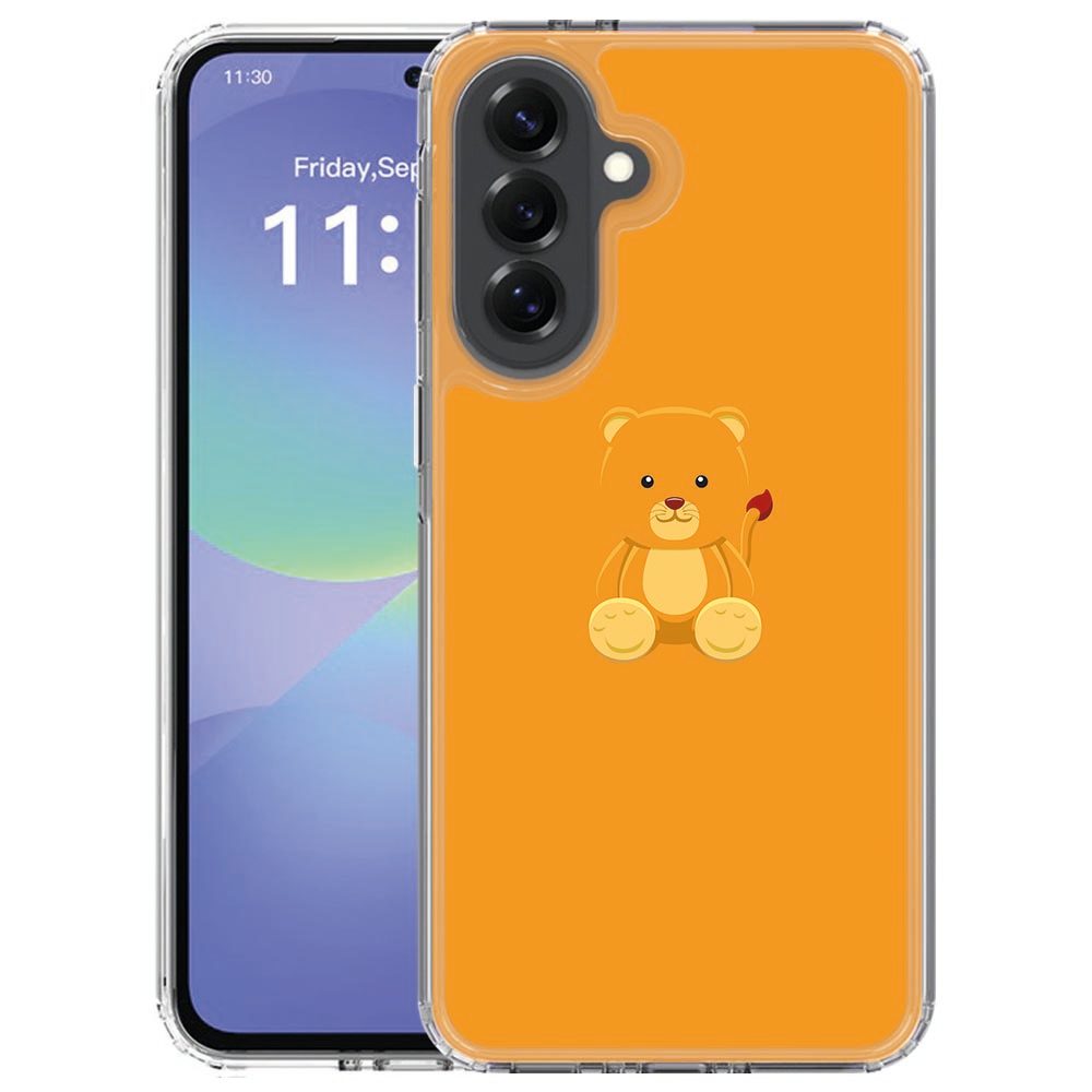 Samsung Galaxy A57 softcase hoesje met oranje Baby Beer illustratie op de achterkant