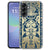 Achterkant van het Samsung Galaxy A57 siliconen hoesje met Beige Flowers bloemenprint