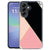 Samsung Galaxy A57 back cover hoesje Black Pink Shapes met roze vormen op zwart, achterkant