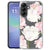 Back cover hoesje Lovely Flowers voor de Samsung Galaxy A57, achteraanzicht met bloemenprint