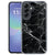 Achterkant van het Samsung Galaxy A57 TPU hoesje met Marmer Zwart design