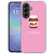 Roze Nut Boyfriend print op de achterkant van een Samsung Galaxy A57 siliconen hoesje