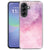 Achterkant van het Samsung Galaxy A57 siliconen hoesje met Pink Purple Paint waterverfdesign