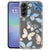 Achterkant van het TPU hoesje Samsung Galaxy A57 met Vlinder-design in blauw, wit en bruin