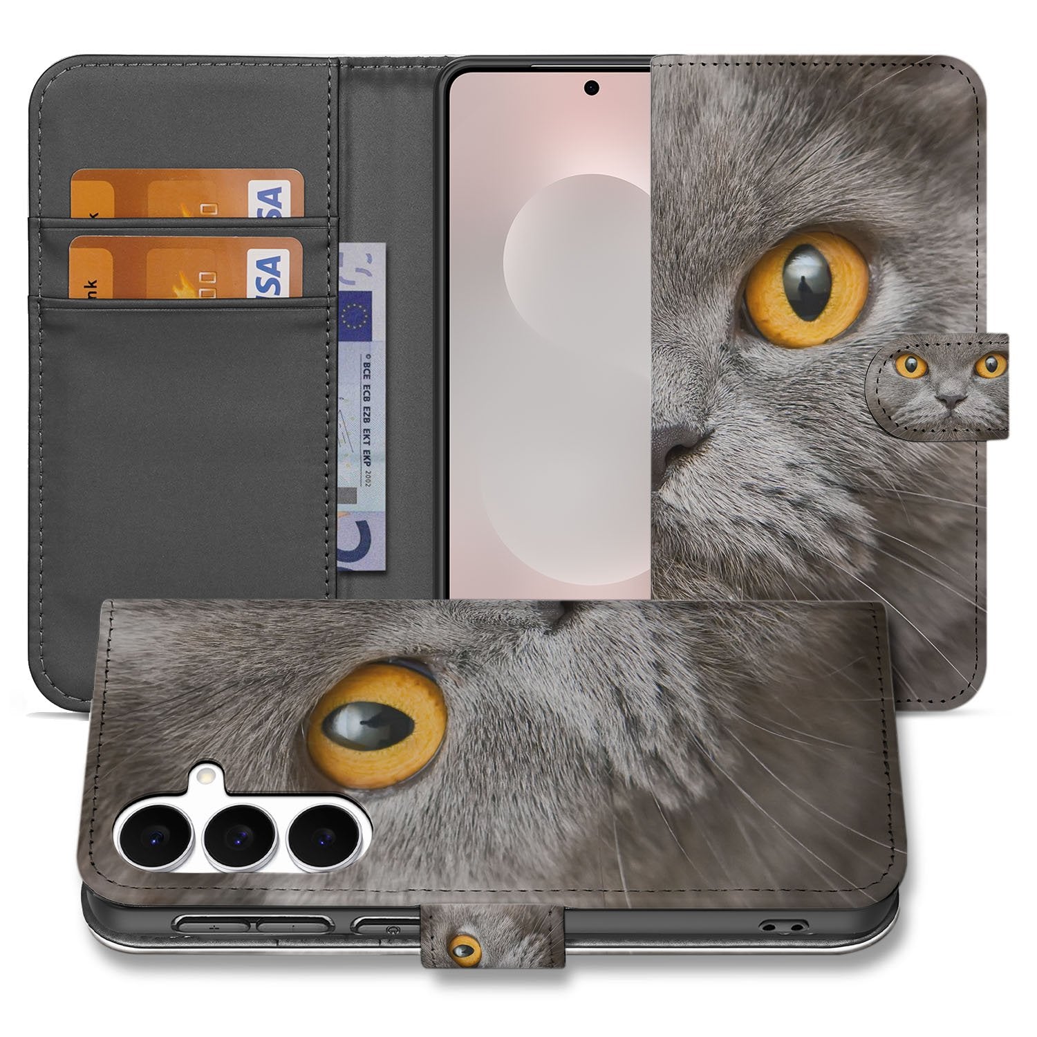 Telefoonhoesje Pasjes Samsung Galaxy S25 FE Britse Korthaar Magnetisch