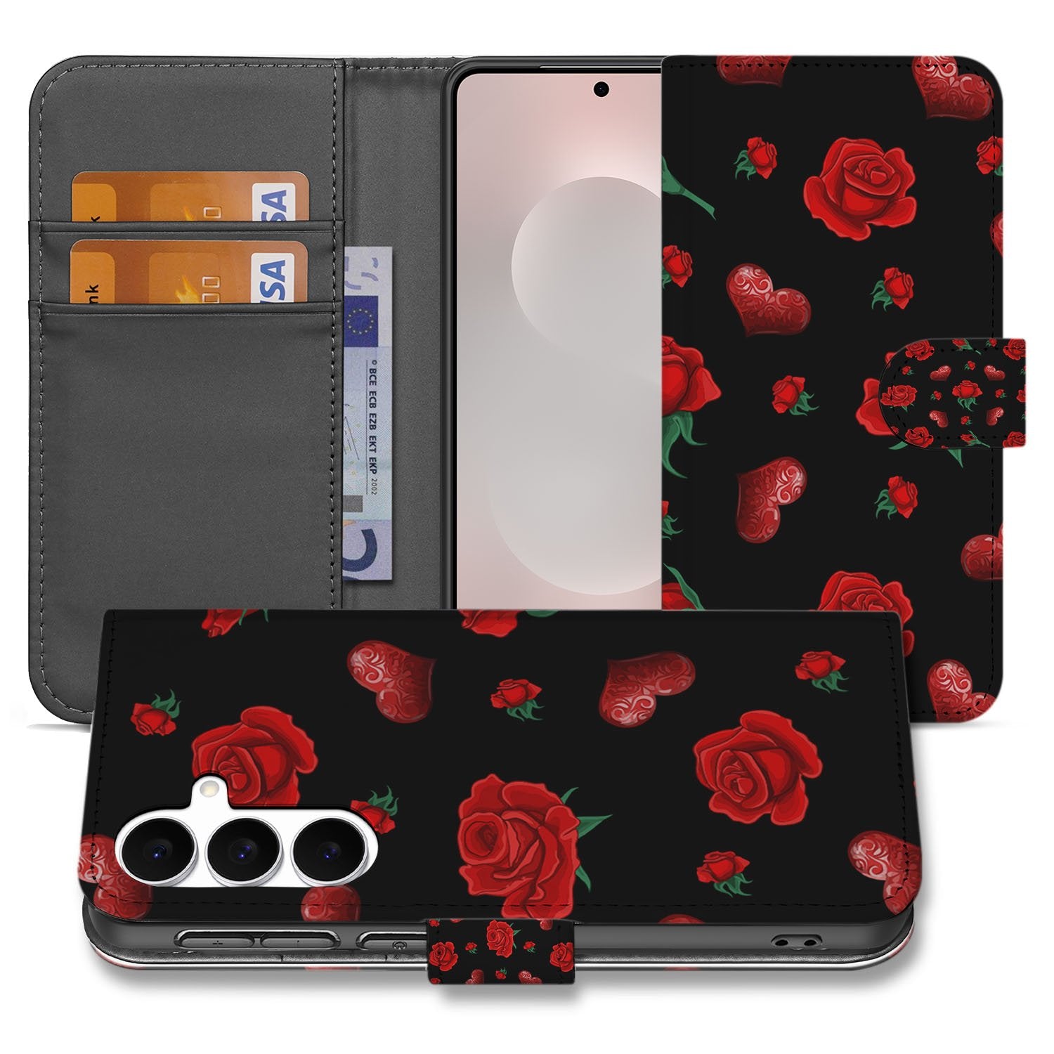 Samsung Galaxy S25 FE Bookcase Hoesje Valentine Met Pasvakjes