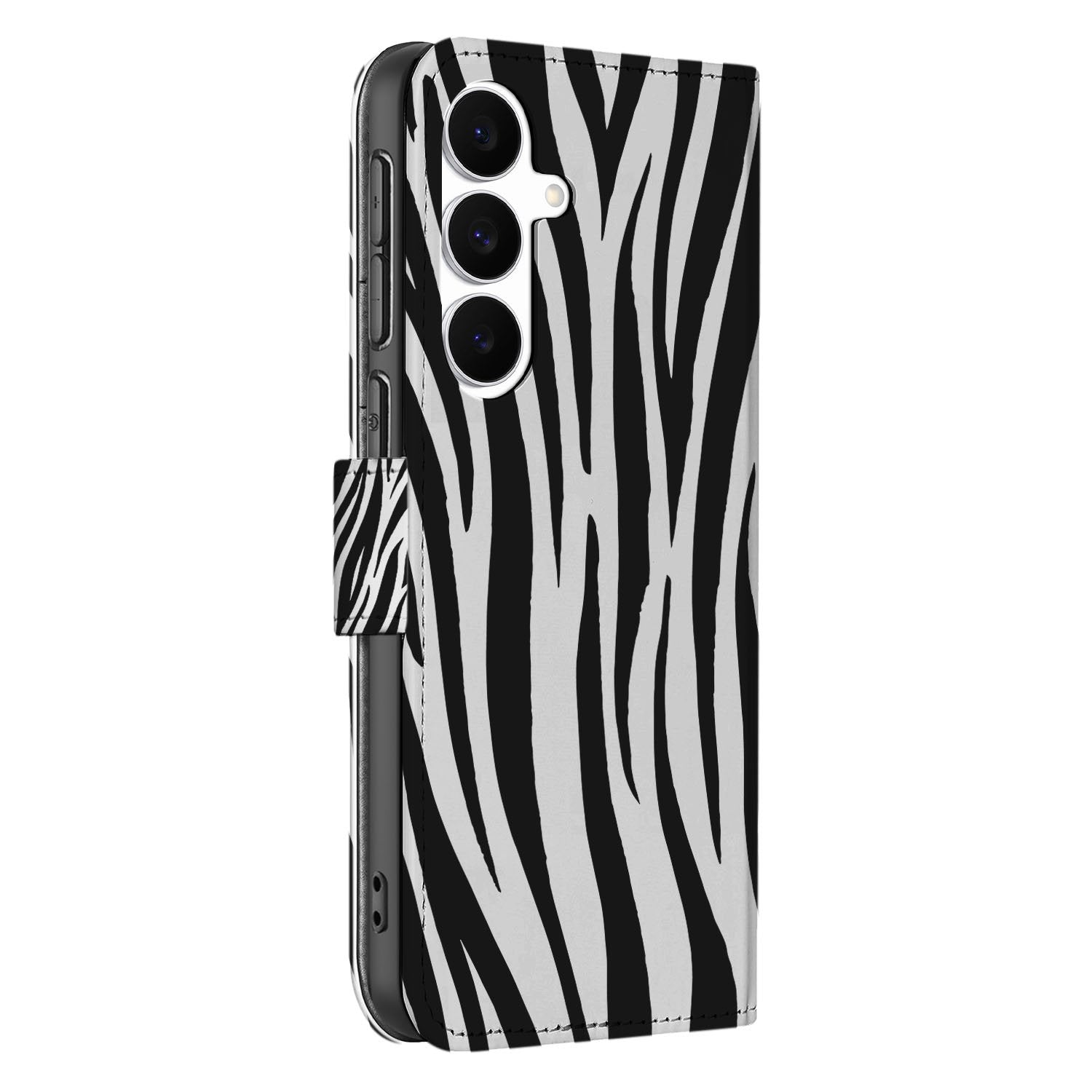 Samsung Galaxy S25 FE Telefoonhoesje met Pasjes Zebra