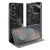 Samsung Galaxy S25 FE Telefoonhoesje Wallet Case Marmer Zwart aanzicht