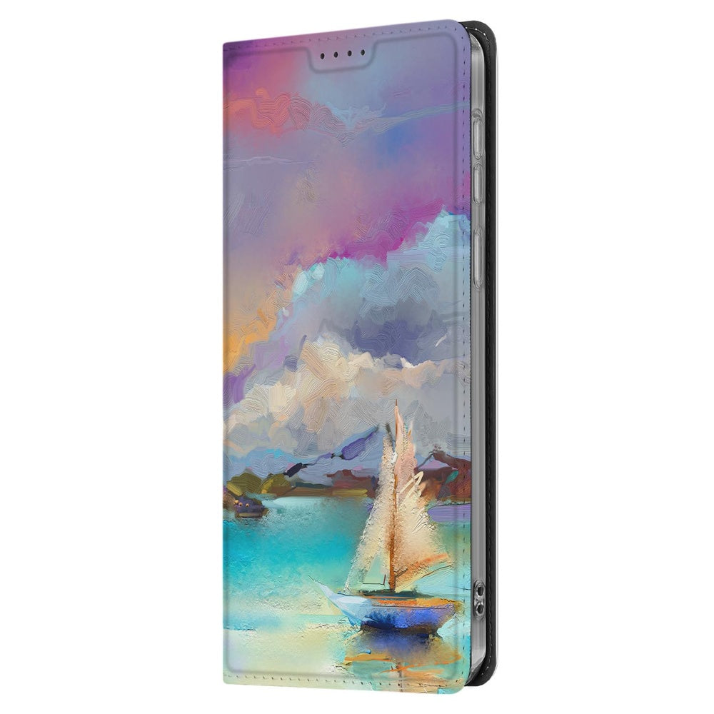 Samsung Galaxy S25FE Bookcase Boat design boot zijaanzicht