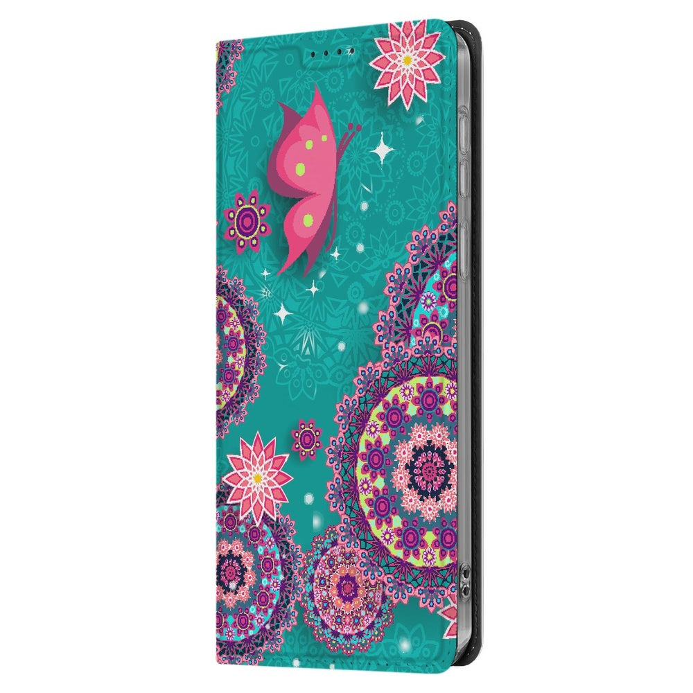 Samsung Galaxy S25 FE Standcase Hoesje Cirkels en Vlinders designname cirkels vlinders