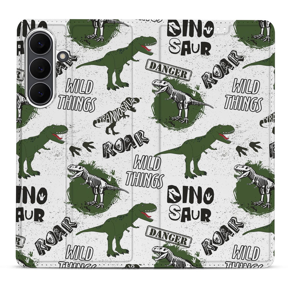 Samsung Galaxy S25FE Stand Case Hoesje Dinosaurus design dinosaurus aanzicht