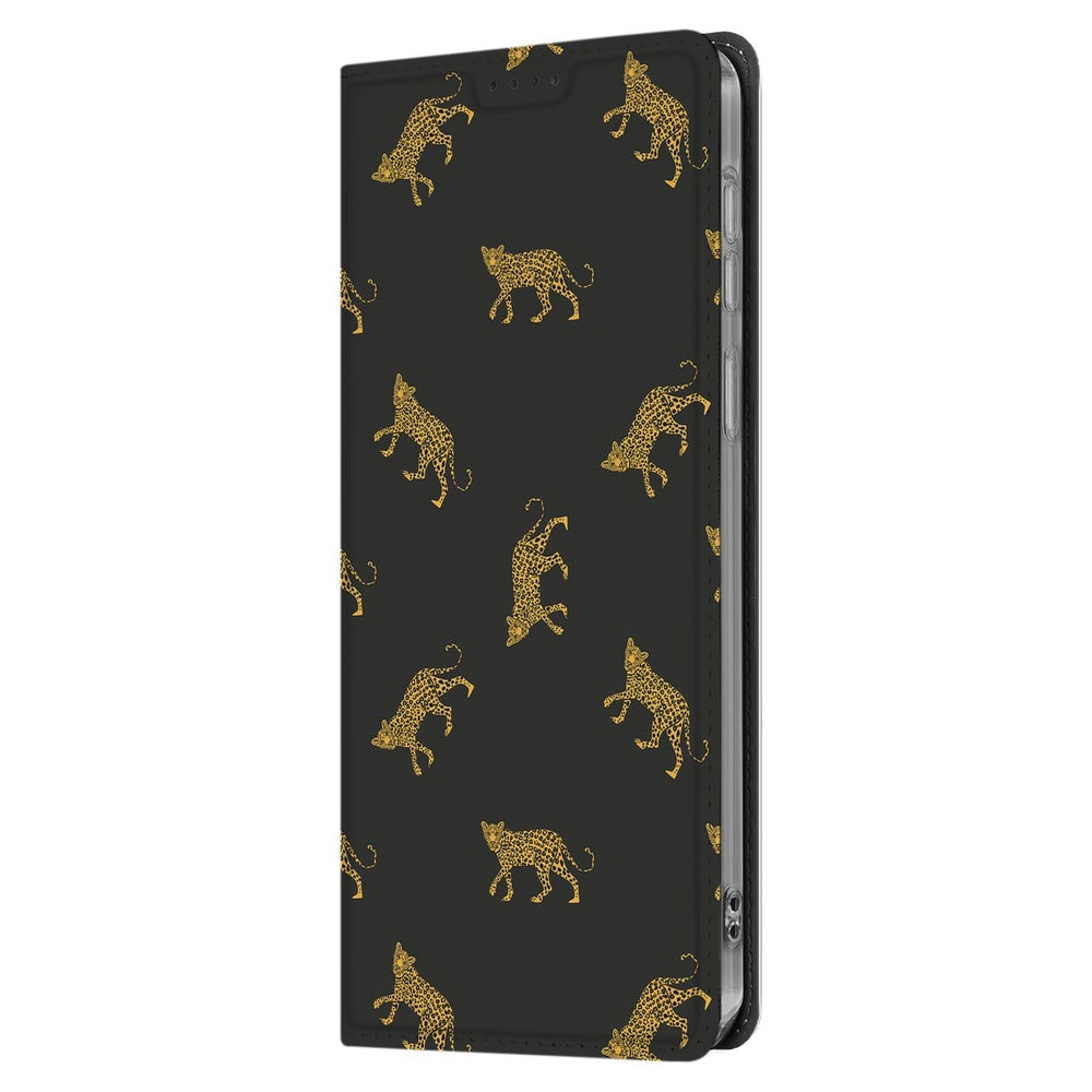 Standcase Hoesje Samsung Galaxy S25 FE Leopards leopards design voorkant