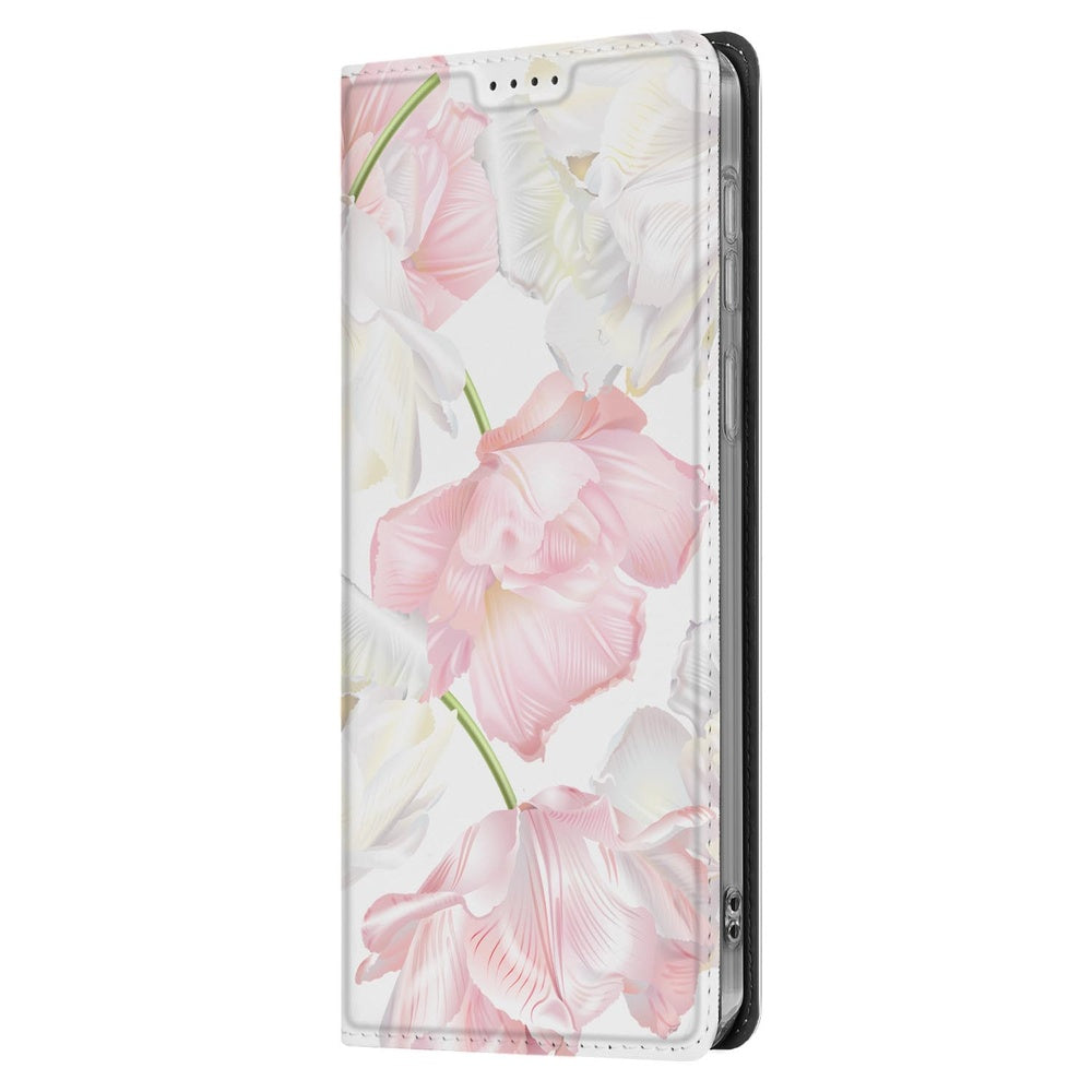 Samsung Galaxy S25 FE Smart Cover Hoesje Lovely Flowers zijkant