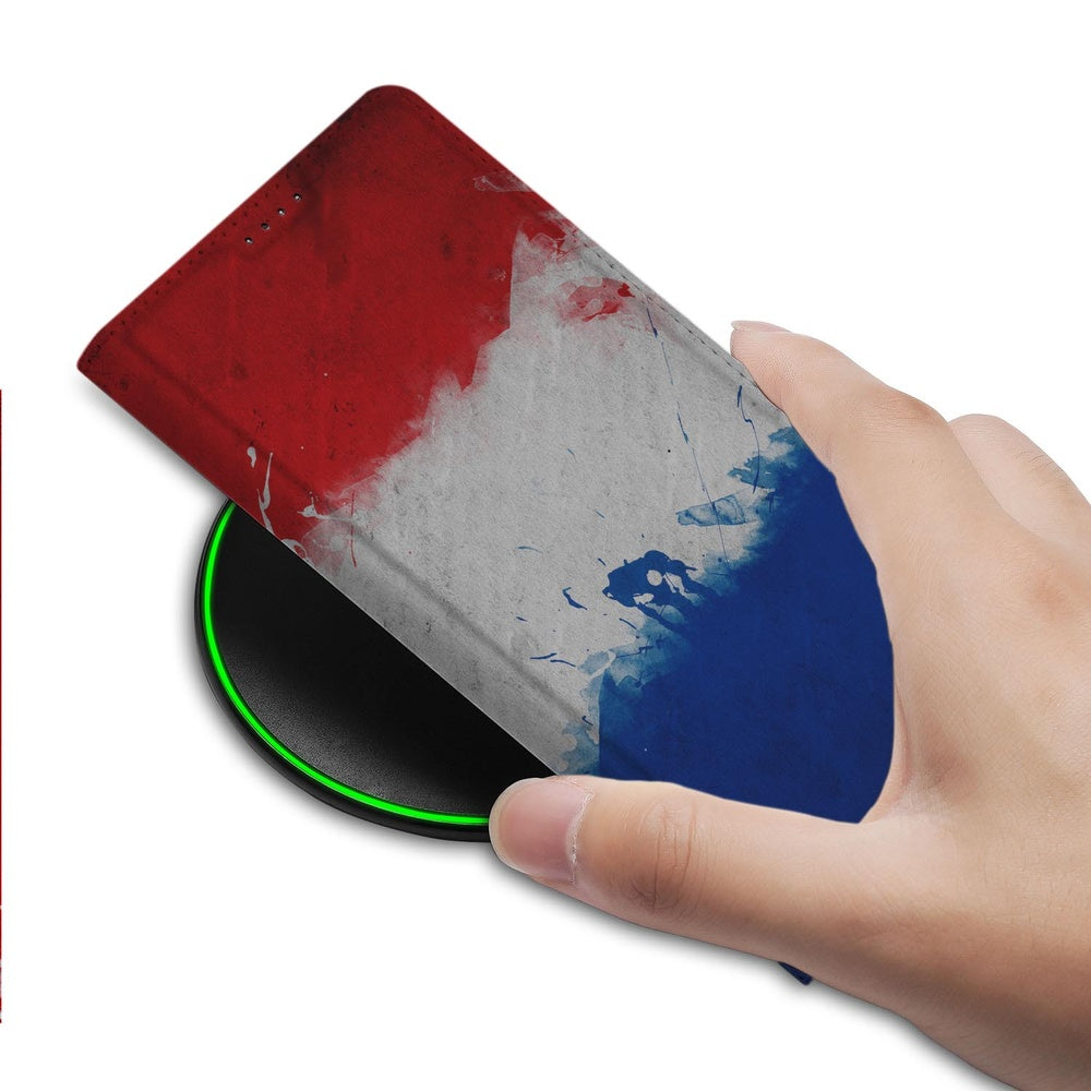 Samsung Galaxy S25 FE Book Case design Nederland hand aanzicht