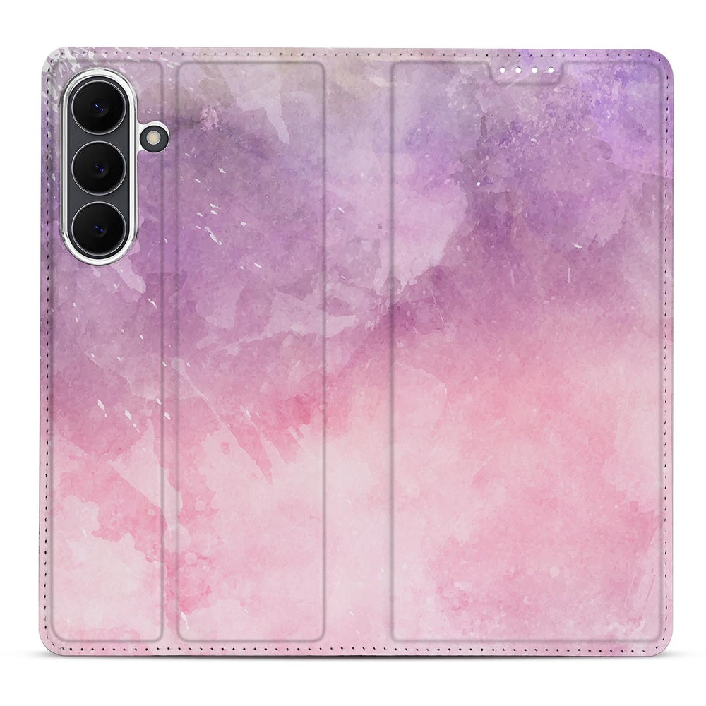 Samsung Galaxy S25 FE Telefoonhoesje Pink Purple Paint voorkant