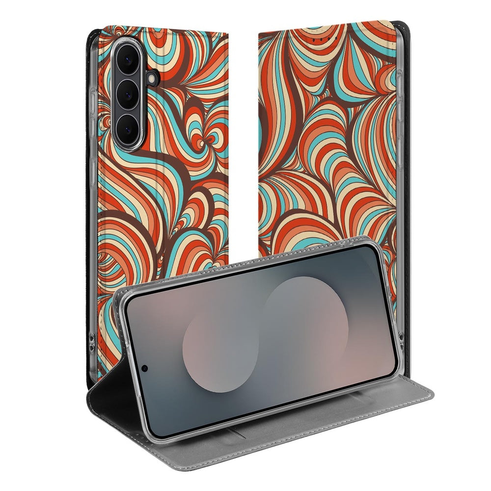 Telefoonhoesje Samsung Galaxy S25FE Retro retro design voorkant achterkant