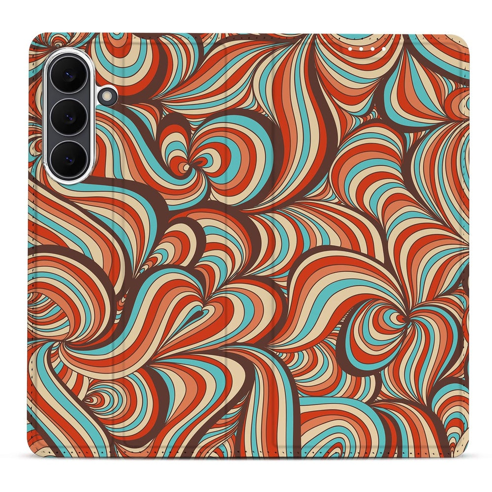 Samsung Galaxy S25FE Telefoonhoesje Retro patroon kleurrijk