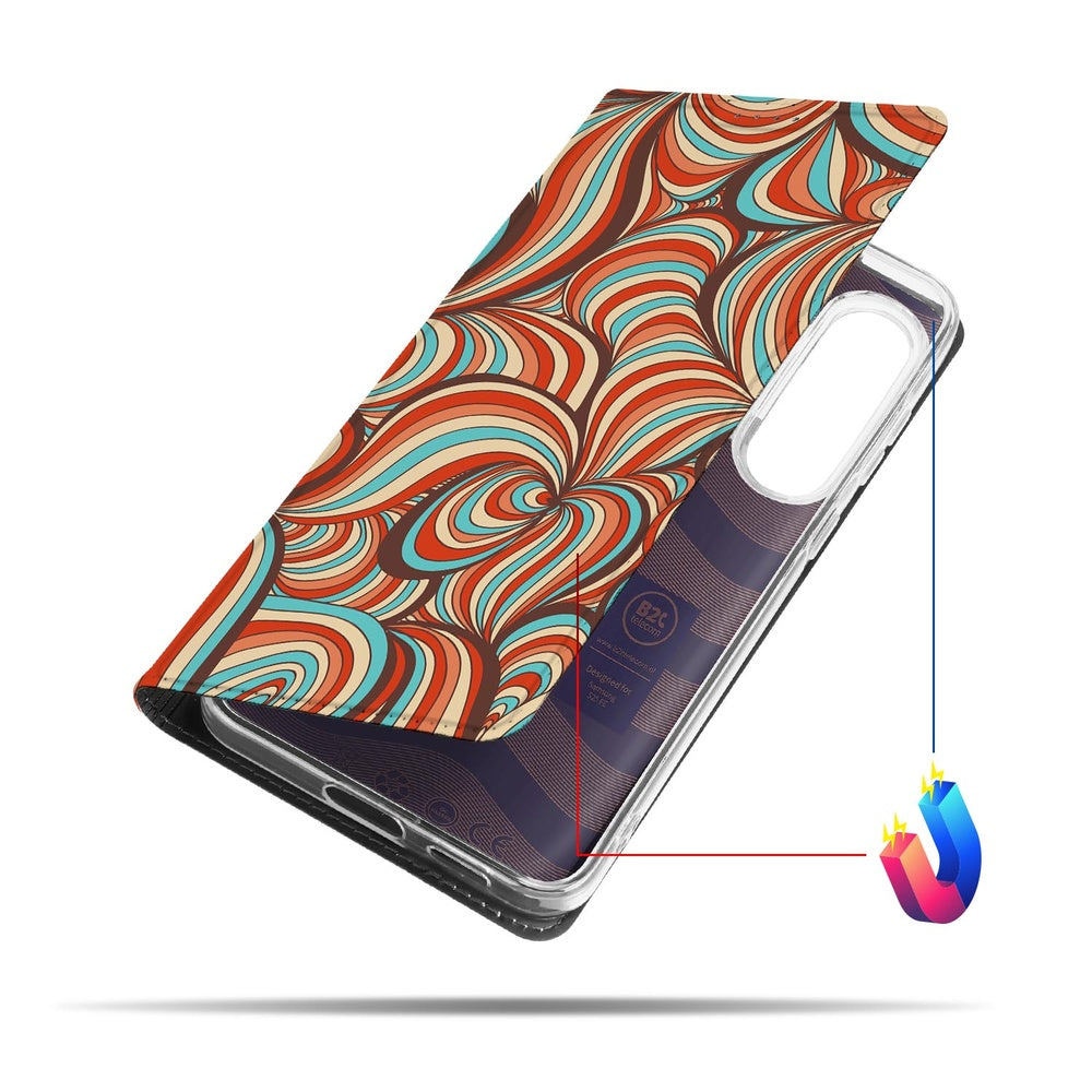 Samsung Galaxy S25FE Retro telefoonhoesje retro design zijaanzicht