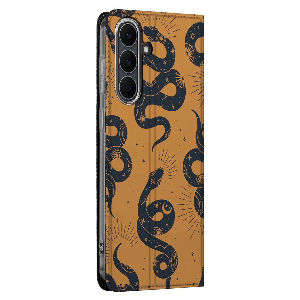 Samsung Galaxy S25 FE Book Wallet Case Snakes zijkant