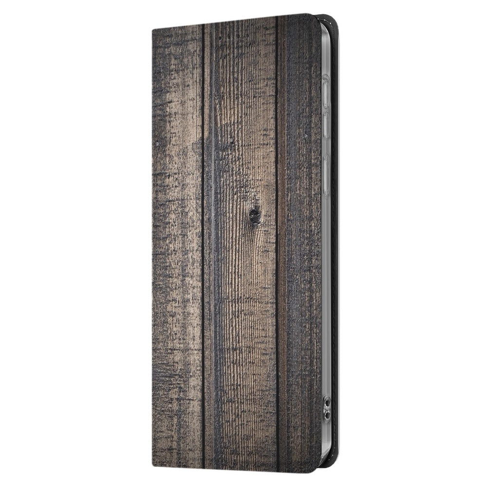 Standcase Hoesje Samsung Galaxy S25 FE Steigerhout steigerhout design aanzicht
