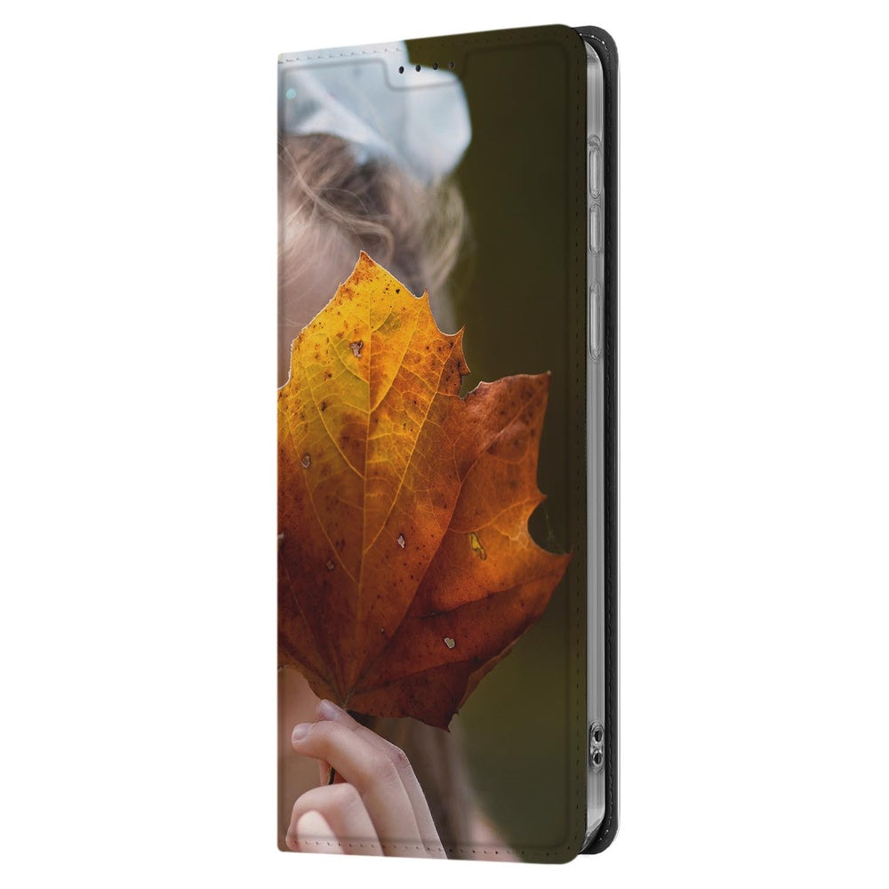 Samsung S25 FE Hoesje Maken | Stand Case design unique autumn leaf view