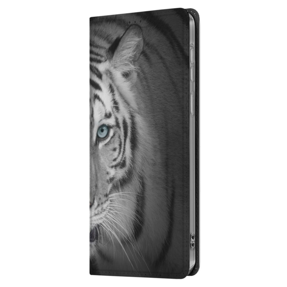 Samsung Galaxy S25 FE Stand Case Hoesje Tijger zijaanzicht