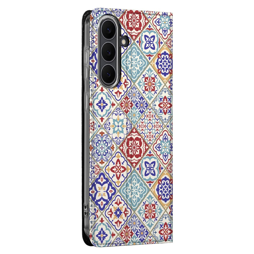 Samsung Galaxy S25 FE Wallet Case Tiles Color aanzicht