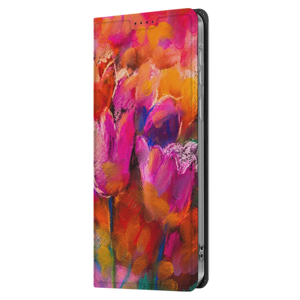 Book Case Samsung Galaxy S25 FE Tulips book case tulpen design aanzicht
