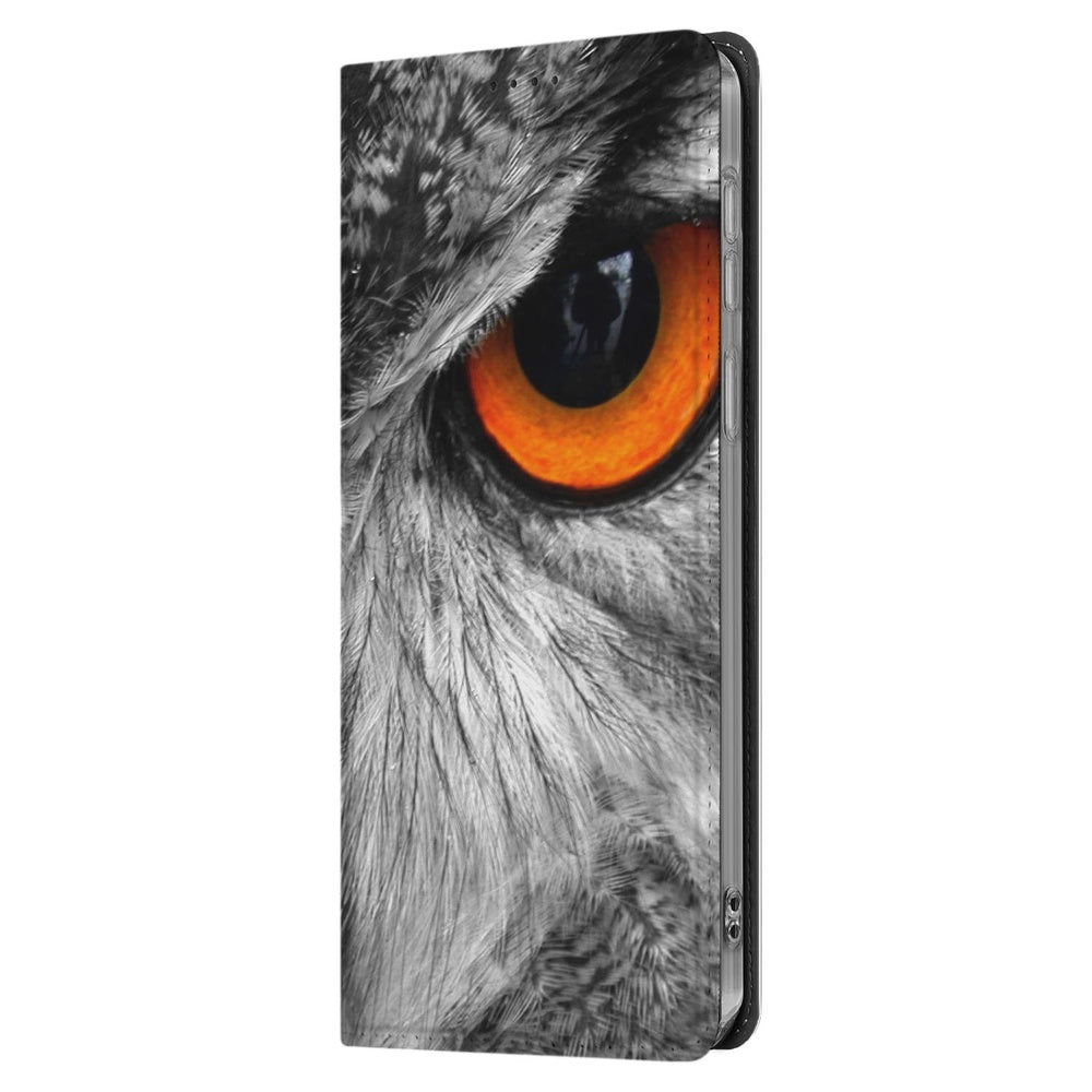 Book Case Samsung Galaxy S25 FE Uil Owl-print zijkant
