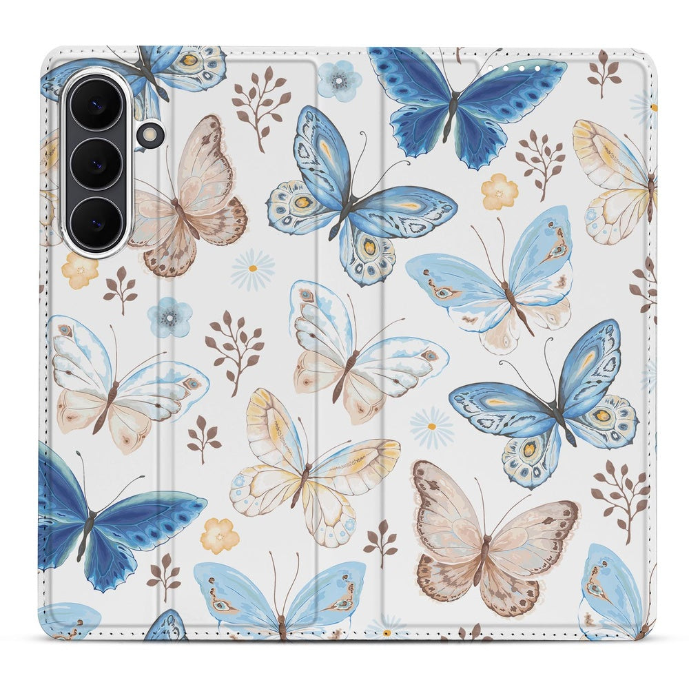 Samsung Galaxy S25 FE Flip Style Cover Vlinder vlinderpatroon voorkant
