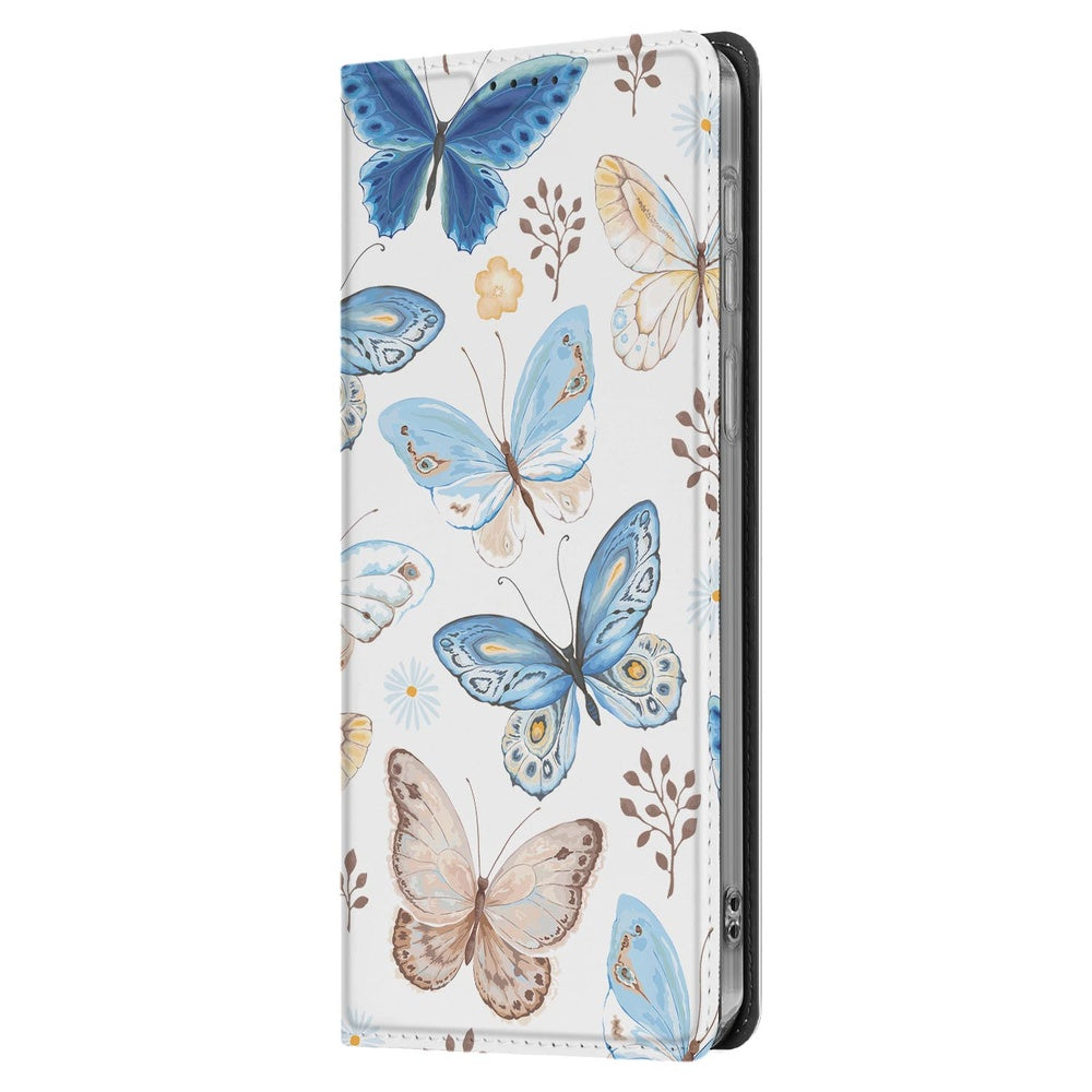 Samsung Galaxy S25 FE Flip Style Cover Vlinder design vlinderpatroon zijkant