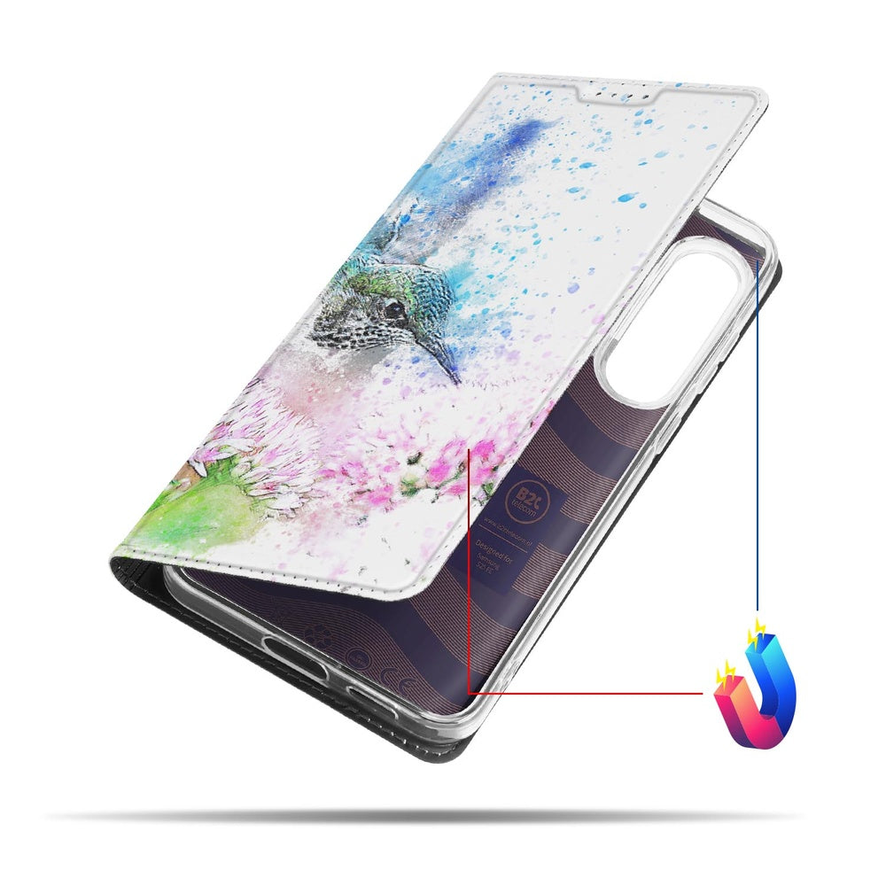 Samsung Galaxy S25 FE Smart Cover Hoesje Vogel design vogelmotief aanzicht