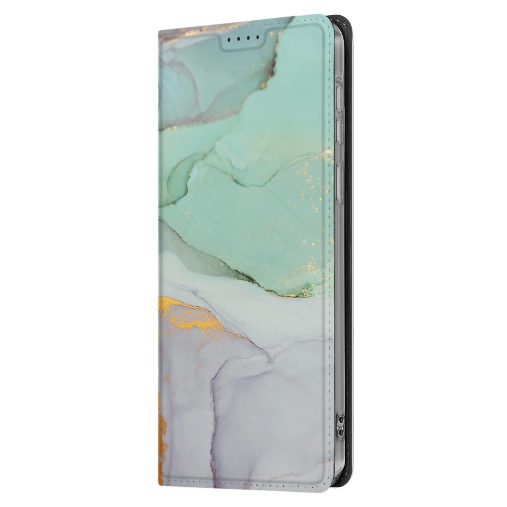 Samsung Galaxy S25 FE Book Case Watercolor Mix Watercolor design zijkant