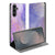 Samsung Galaxy S25 FE Telefoonhoesje met pashouder Watercolor Paars design smartphone aanzicht