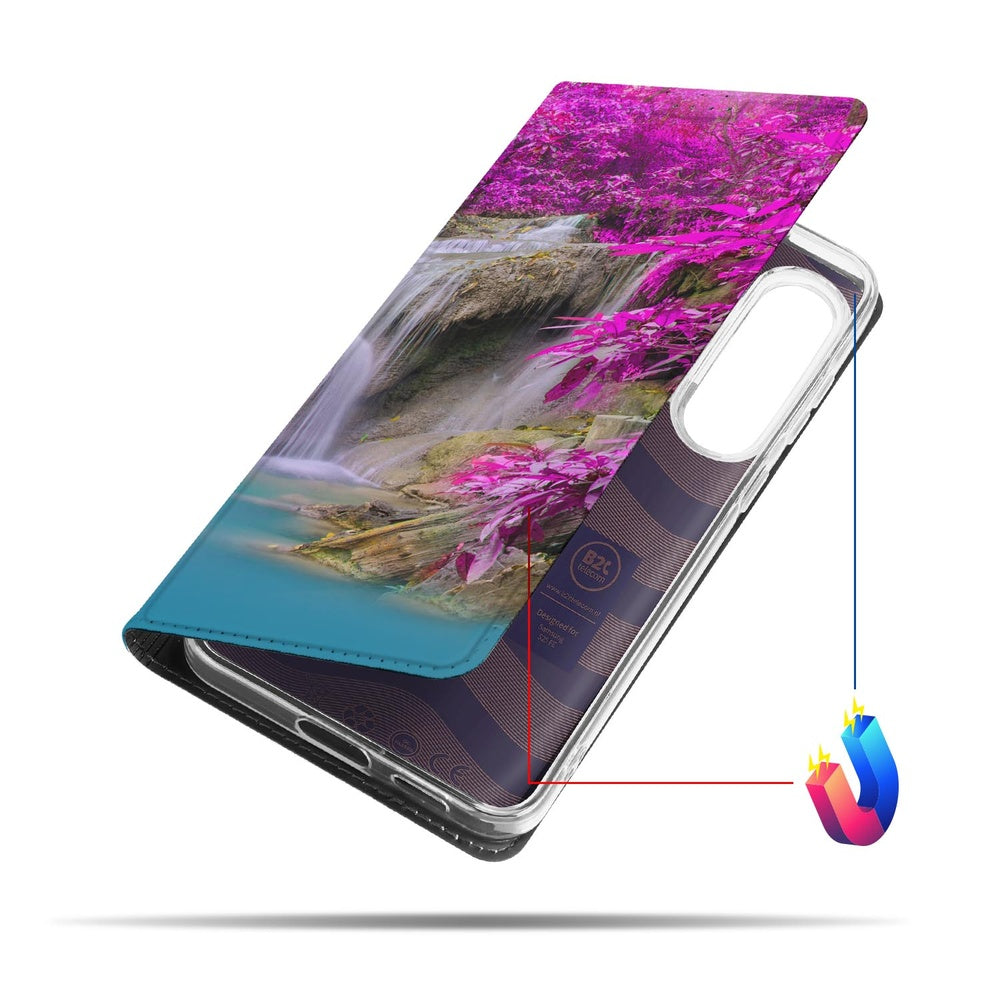 Samsung Galaxy S25 FE Telefoonhoesje met magneet Waterval telefoonhoesje waterval aanzicht