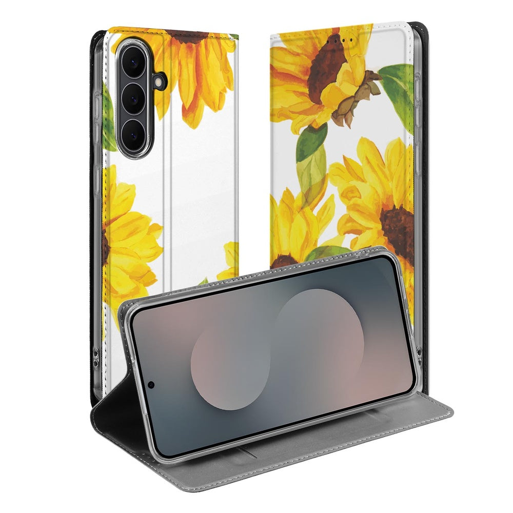 Samsung Galaxy S25 FE Telefoonhoesje Zonnebloemen telefoonhoesje design zomerbloemen aanzicht