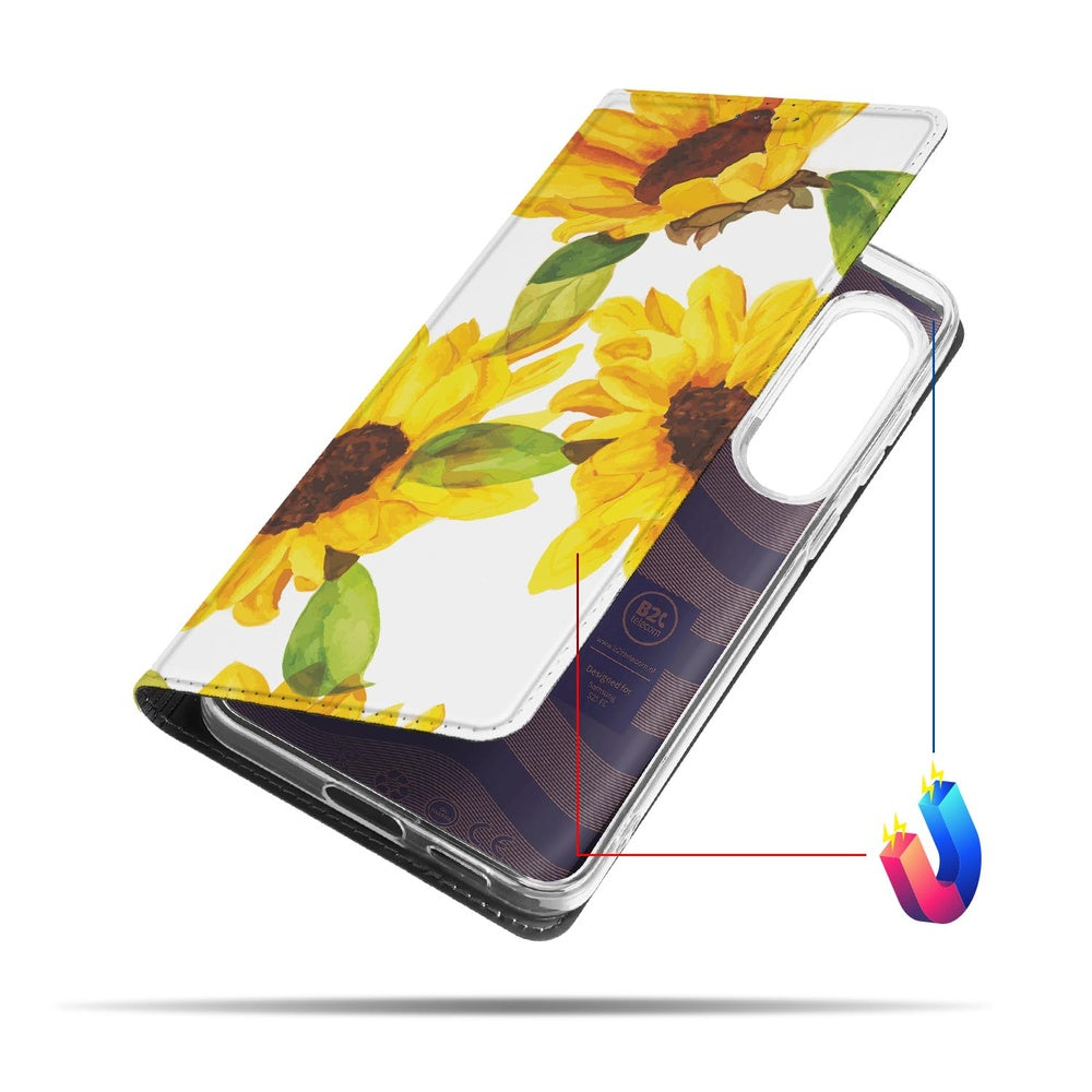 Samsung Galaxy S25 FE Telefoonhoesje Zonnebloemen telefoonhoesje bloem design aanzicht