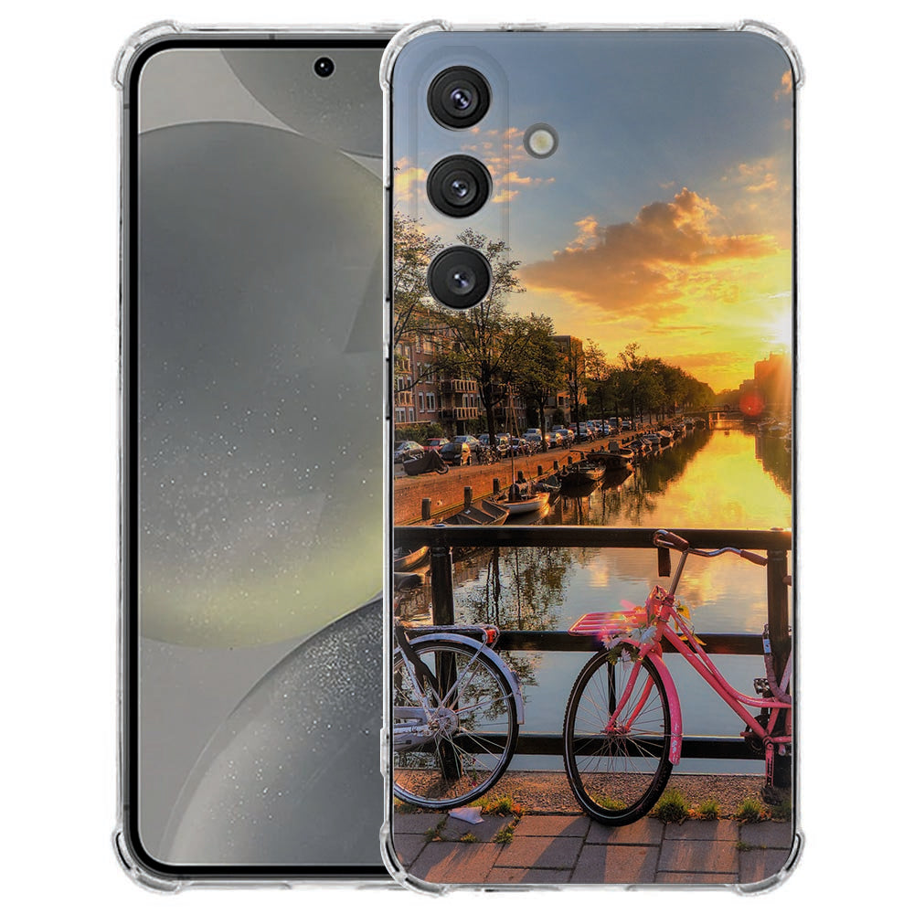 Samsung Galaxy S25 FE Hoesje - Amsterdamse Grachten TPU Antishock